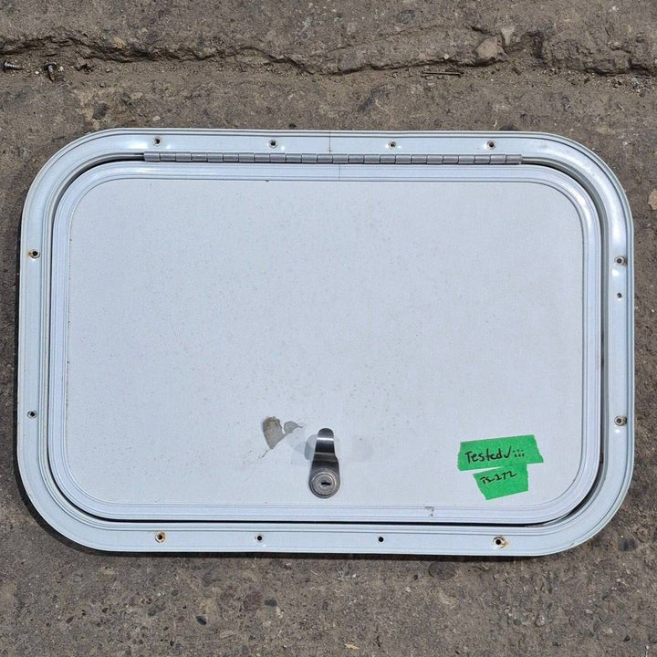Used Radius Cornered Cargo Door - 17.875 X 11.875 X 0.625 - Young Farts RV Parts