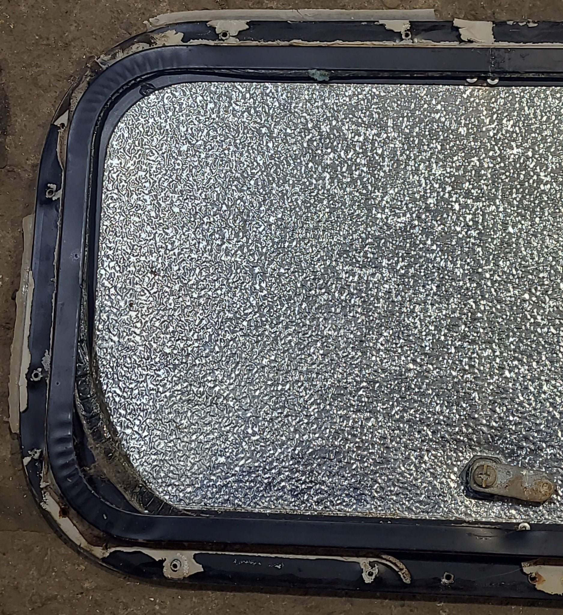 Used Radius Cornered Cargo Door 18 1/8" x 10 5/8" x 5/8" D - Young Farts RV Parts