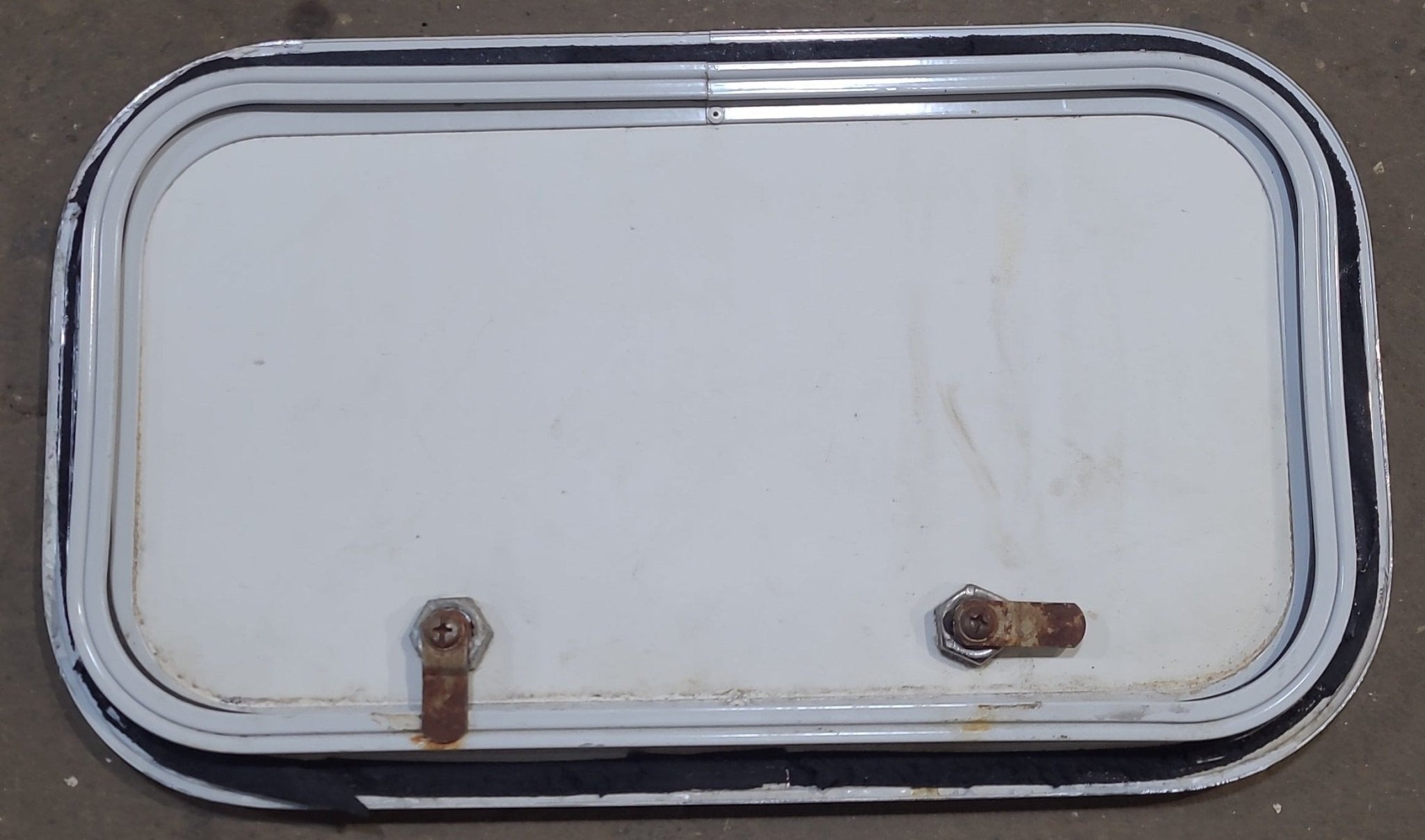 Used Radius Cornered Cargo Door 18" x 10" x 3/4" D - Young Farts RV Parts