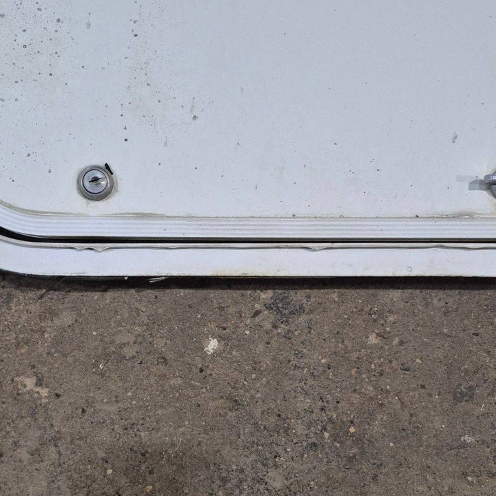 Used Radius Cornered Cargo Door - 19 1/2" X 16 3/4" X 1/2" - Young Farts RV Parts