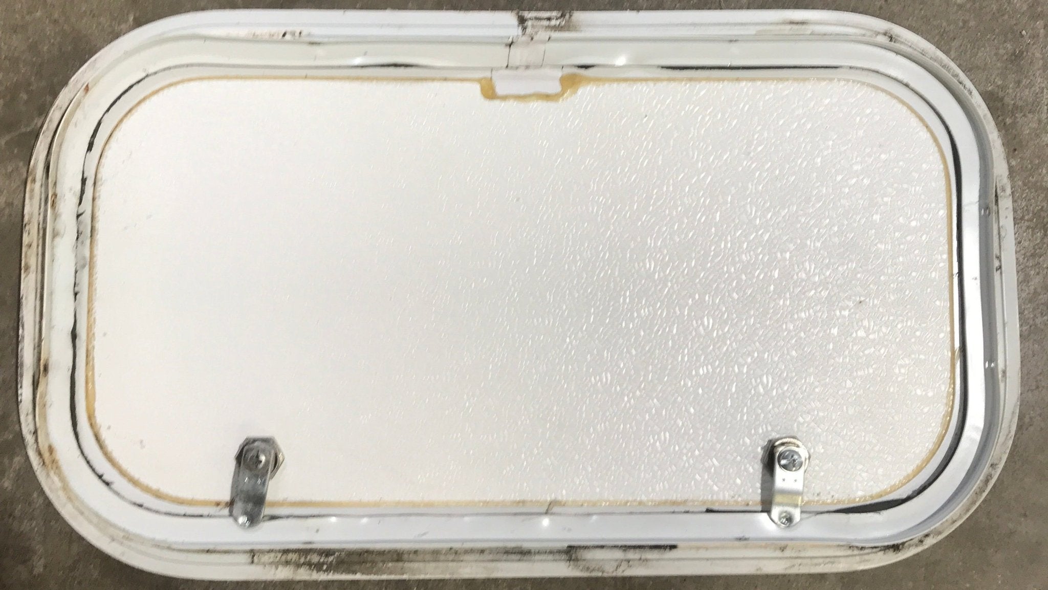 Used Radius Cornered Cargo Door 19 3/4" x 10 1/2" x 1" D - Young Farts RV Parts