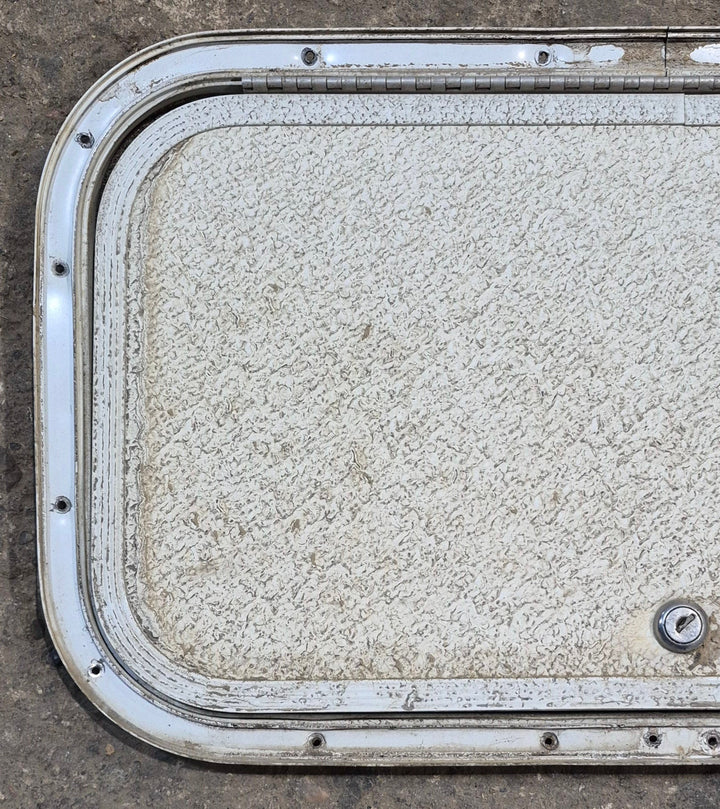 Used Radius Cornered Cargo Door 19 3/4" x 10 3/4" x 1/2" - Young Farts RV Parts