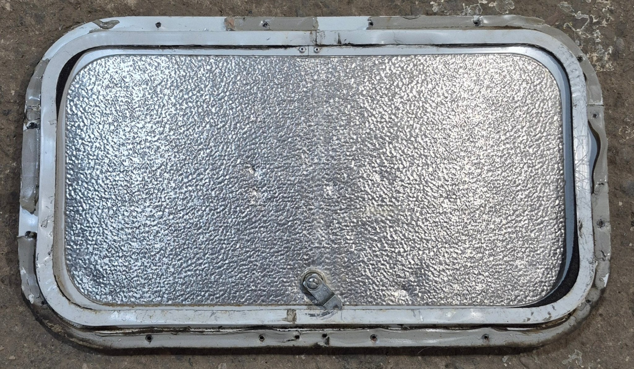 Used Radius Cornered Cargo Door 19 3/4" x 10 3/4" x 1/2" - Young Farts RV Parts