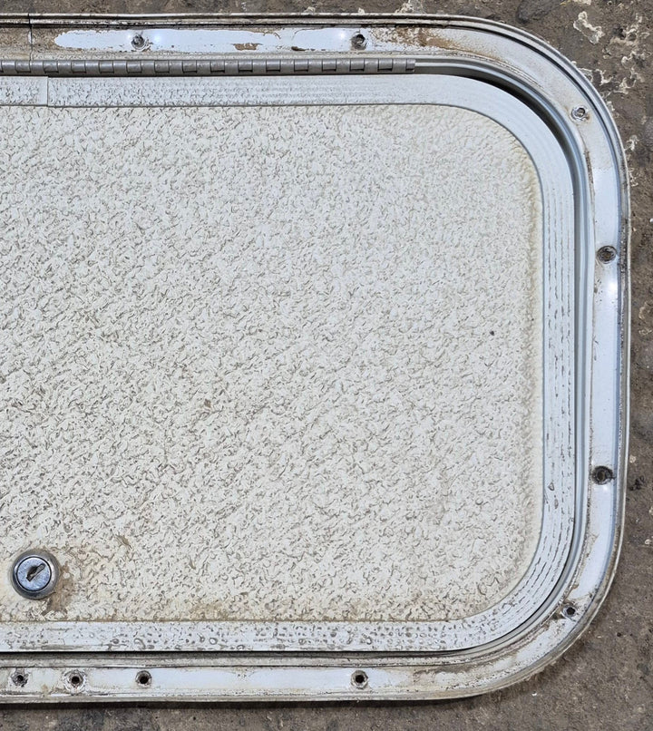 Used Radius Cornered Cargo Door 19 3/4" x 10 3/4" x 1/2" - Young Farts RV Parts