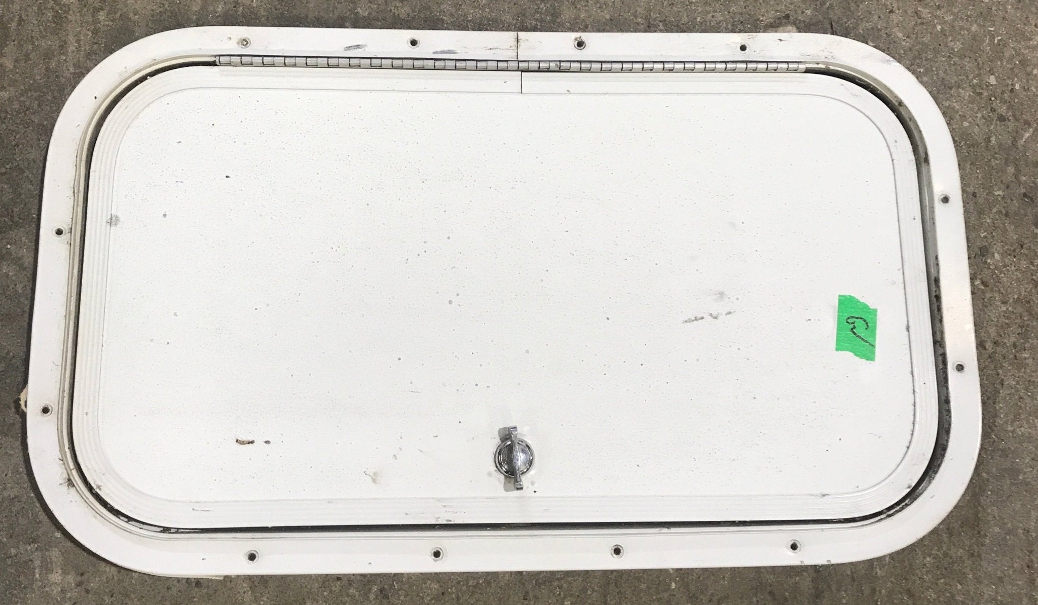 Used Radius Cornered Cargo Door 19 3/4" x 10 3/4" x 3/4" D - Young Farts RV Parts
