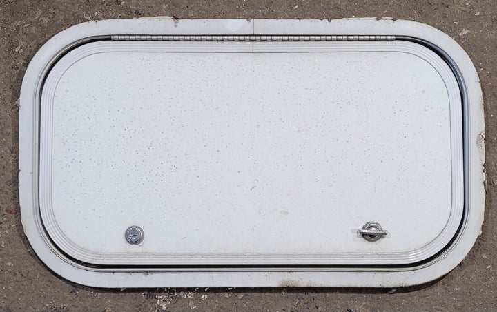 Used Radius Cornered Cargo Door 19 3/4" x 10 7/8" x 1/2" D - Young Farts RV Parts