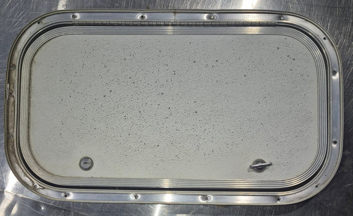 Used Radius Cornered Cargo Door 19 3/4" x 11" x 5/8"D - Young Farts RV Parts