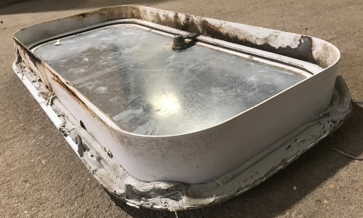 Used Radius Cornered Cargo Door 19 3/4" x 9 1/8" x 1 3/4" D - Young Farts RV Parts