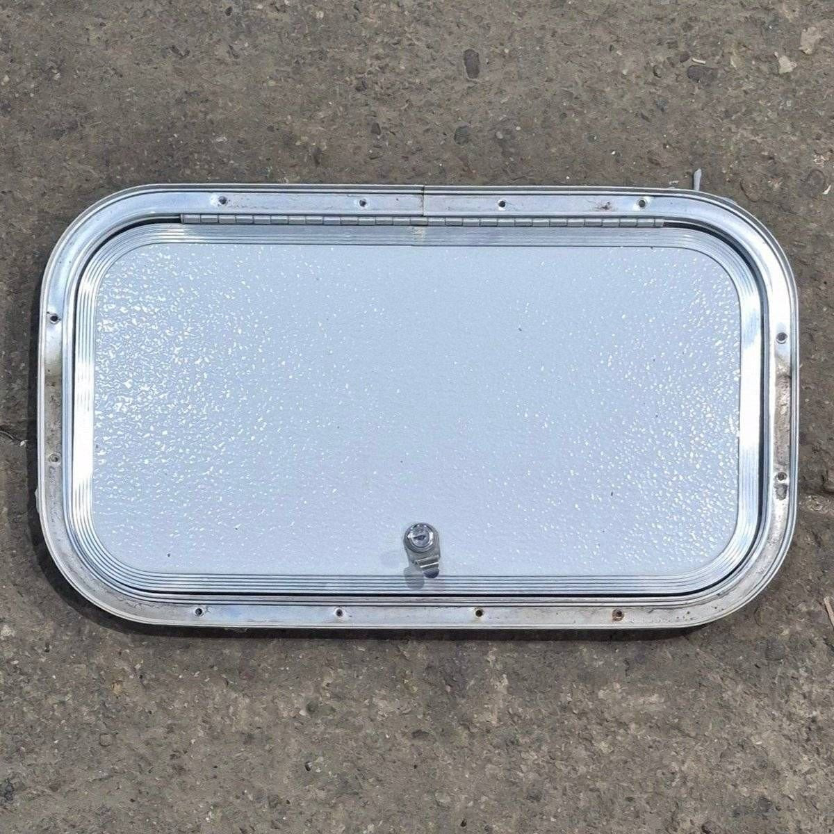 Used Radius Cornered Cargo Door - 19 7/8" X 10 7/8" X 3/4" - Young Farts RV Parts
