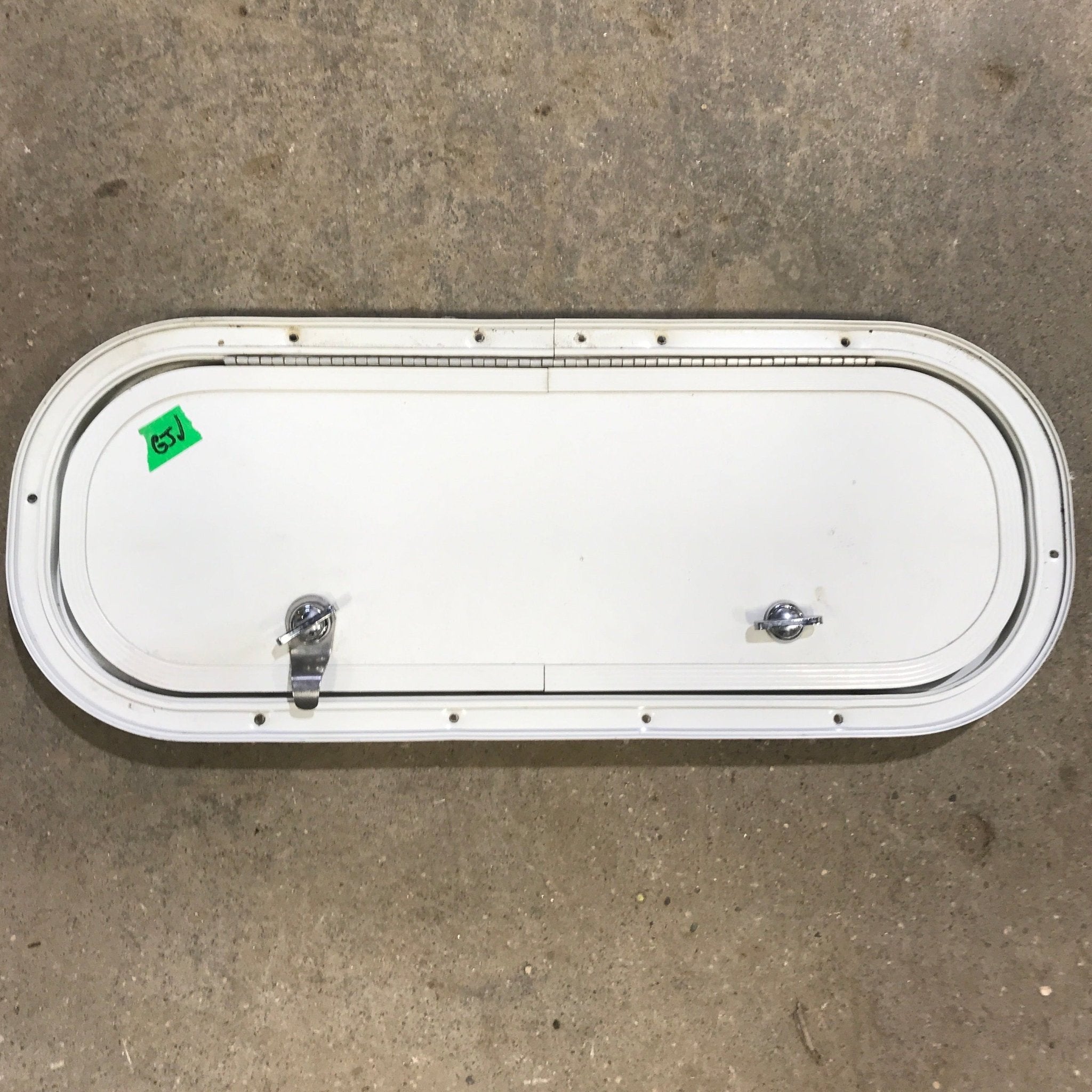 Used Radius Cornered Cargo Door 20 3/4" x 7 1/4" x 1" D - Young Farts RV Parts