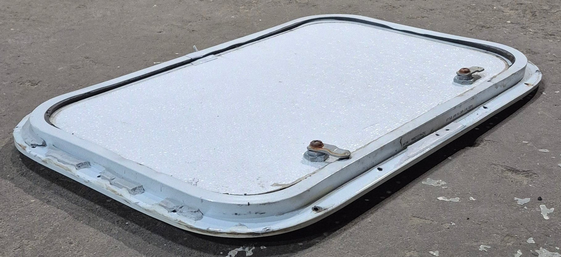 Used Radius Cornered Cargo Door 21 3/4" x 13 7/8" x 1/2" D - Young Farts RV Parts