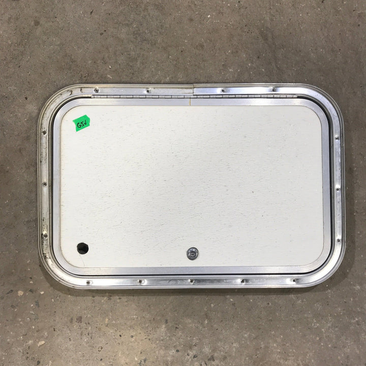 Used Radius Cornered Cargo Door 22" x 14" x 1 1/4" D - Young Farts RV Parts