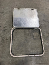 Load image into Gallery viewer, Used Radius Cornered Cargo Door 23 3/4&quot; W x 21 3/4&quot; H x 1/2&quot; D - Young Farts RV Parts