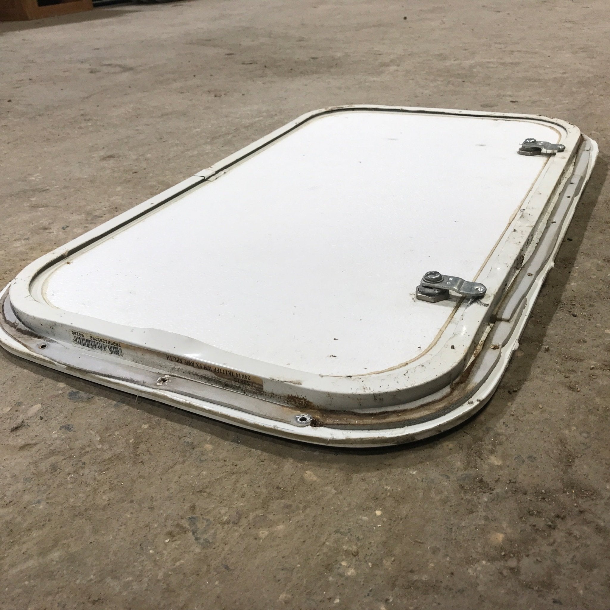 Used Radius Cornered Cargo Door 23 3/4" x 13 3/4" x 1" D - Young Farts RV Parts