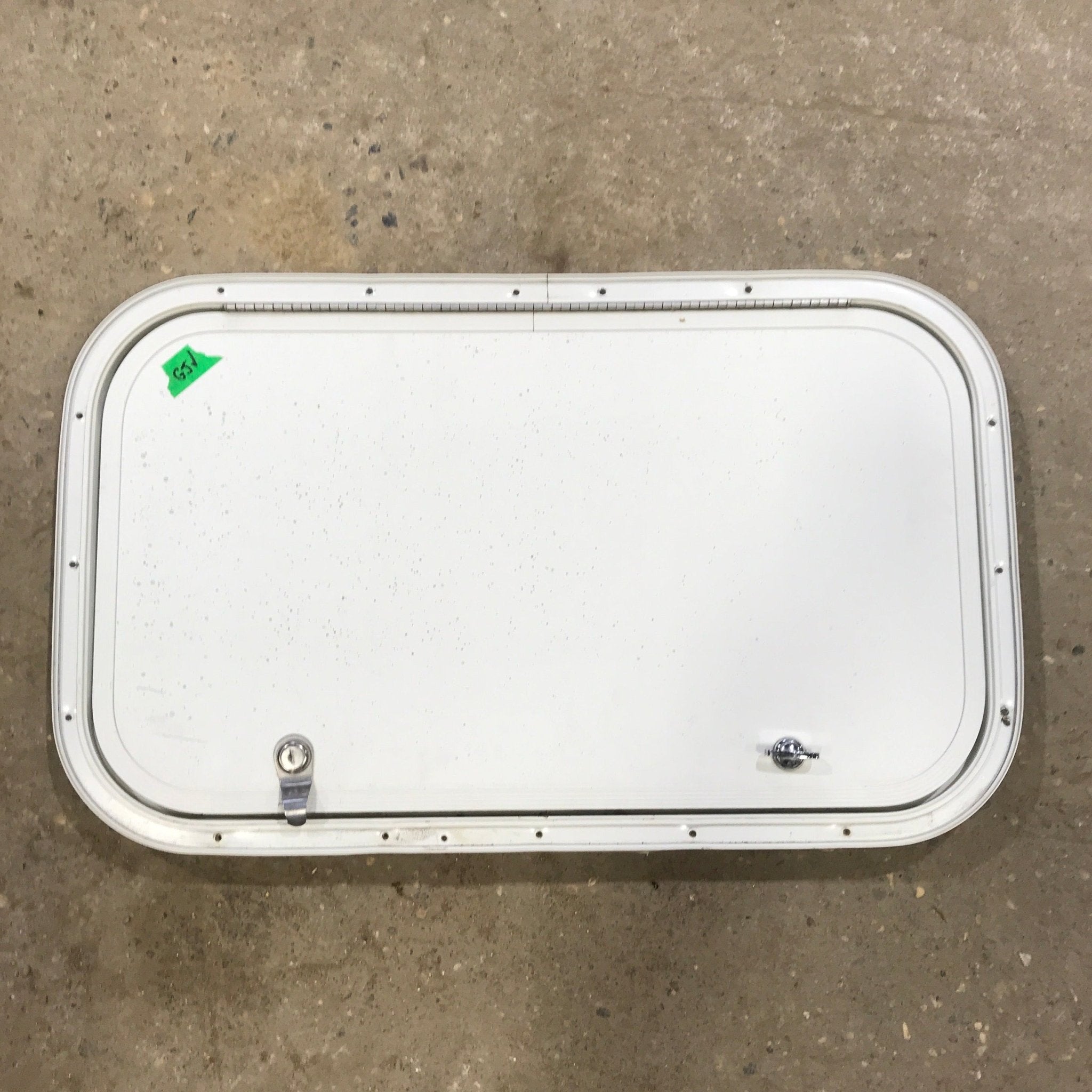 Used Radius Cornered Cargo Door 23 3/4" x 13 3/4" x 1" D - Young Farts RV Parts