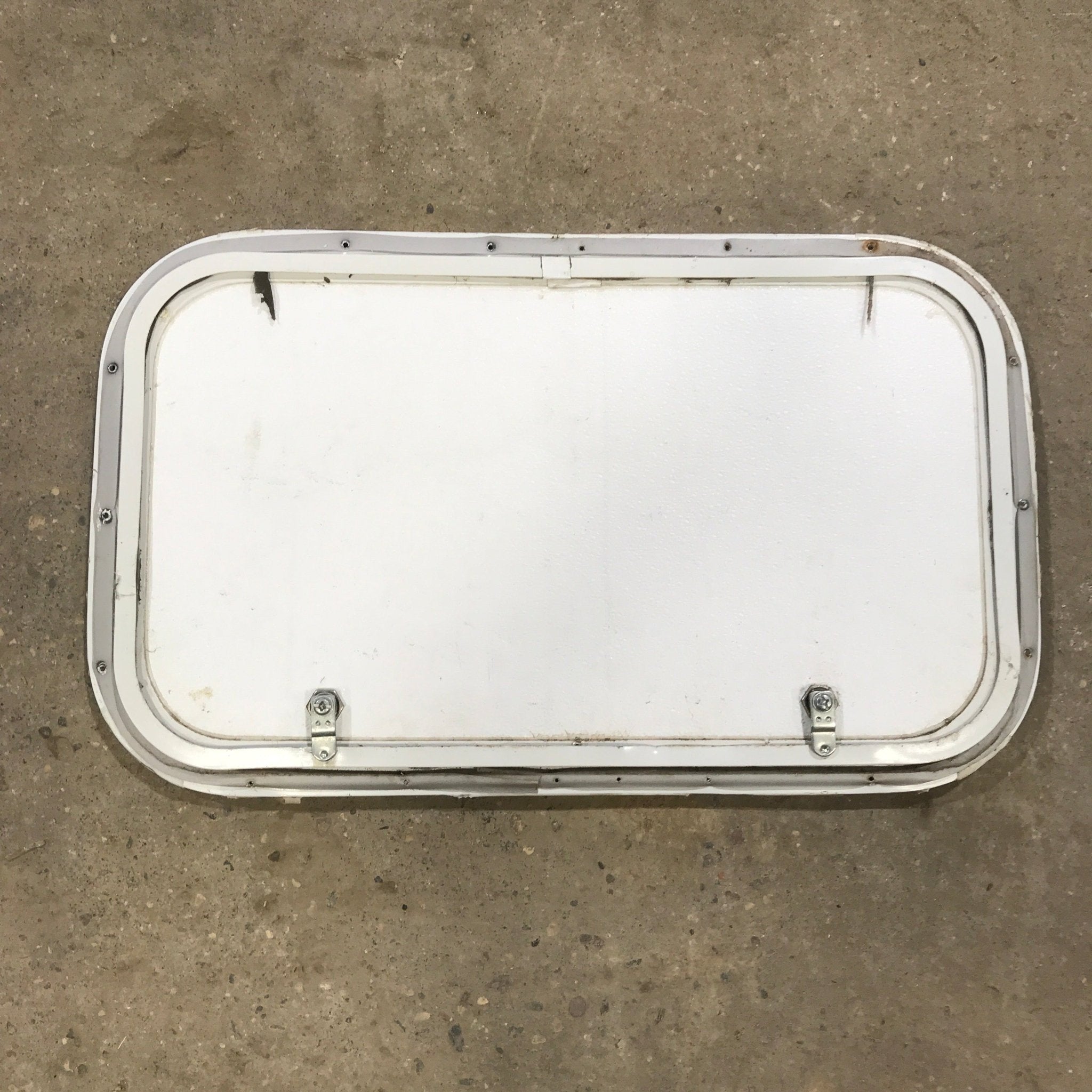 Used Radius Cornered Cargo Door 23 3/4" x 13 3/4" x 1" D - Young Farts RV Parts