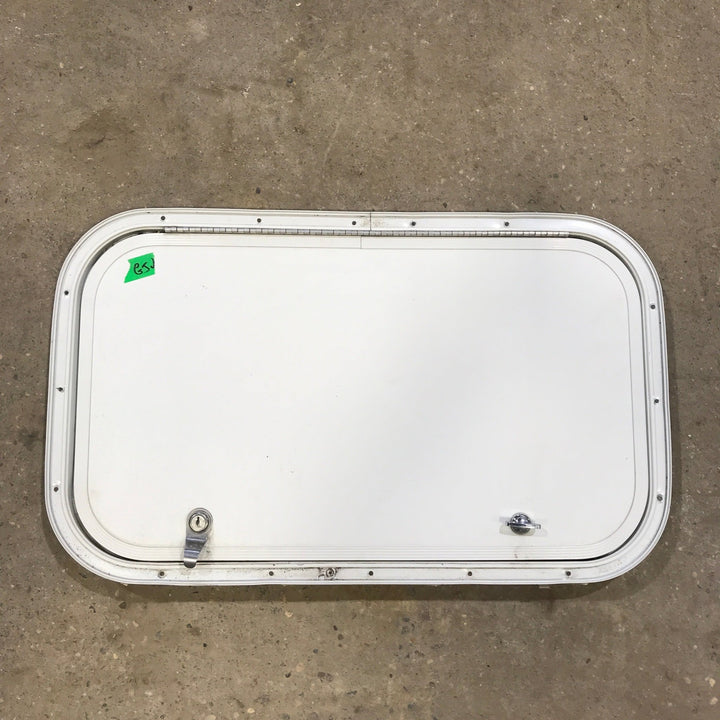 Used Radius Cornered Cargo Door 23 3/4" x 13 3/4" x 1" D - Young Farts RV Parts