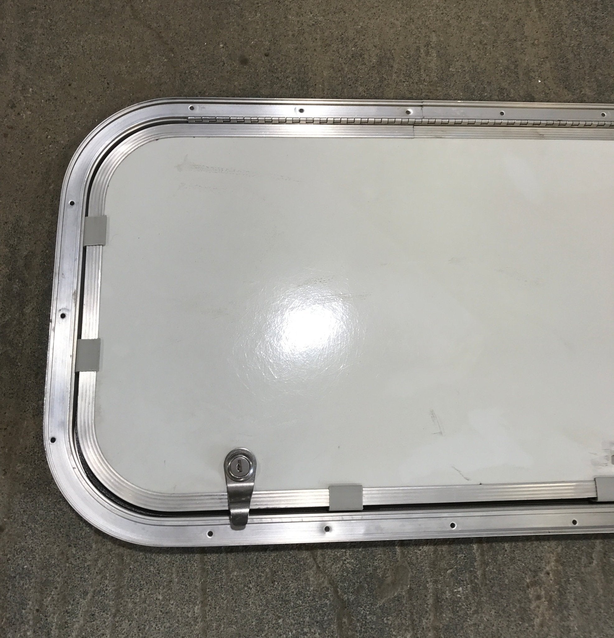 Used Radius Cornered Cargo Door 23 3/4" x 13 3/4" x 3/4" D - Young Farts RV Parts