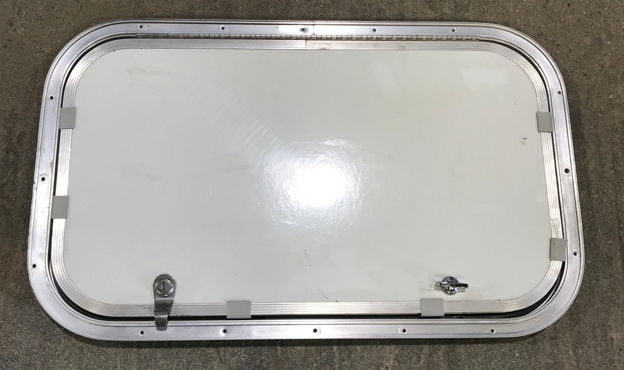 Used Radius Cornered Cargo Door 23 3/4" x 13 3/4" x 3/4" D - Young Farts RV Parts