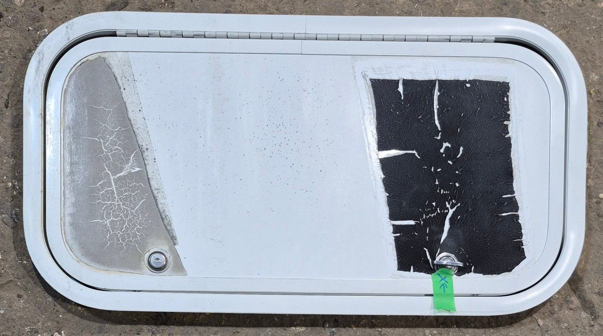 Used Radius Cornered Cargo Door 23 7/8" x 11 7/8" x 1 1/4" D - Young Farts RV Parts