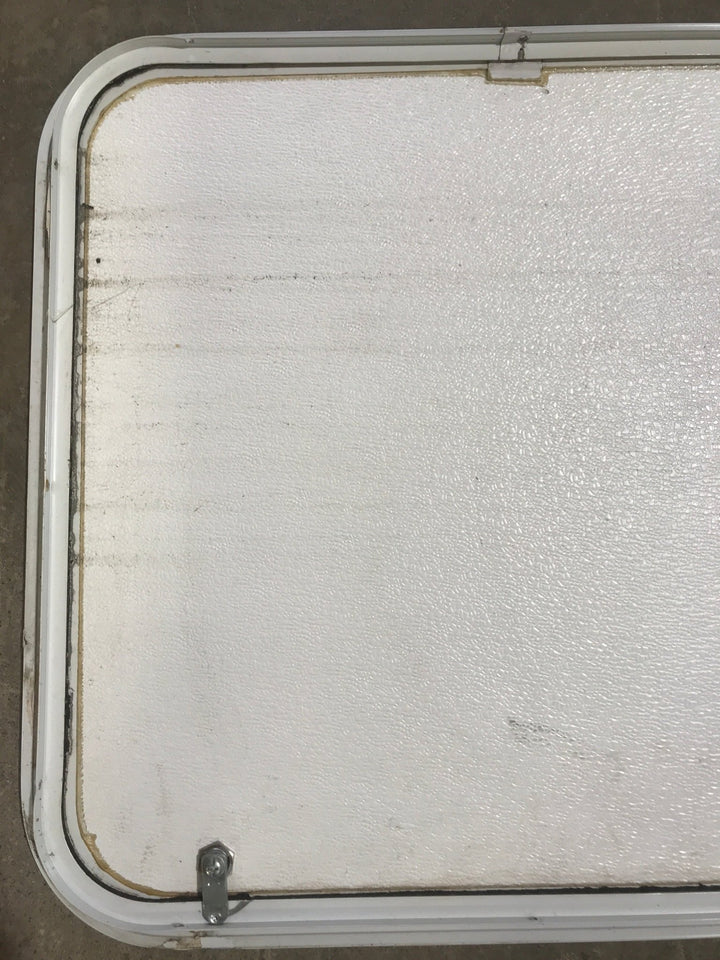 Used Radius Cornered Cargo Door 25 3/4" W x 23 3/4" H x 1" D - Young Farts RV Parts