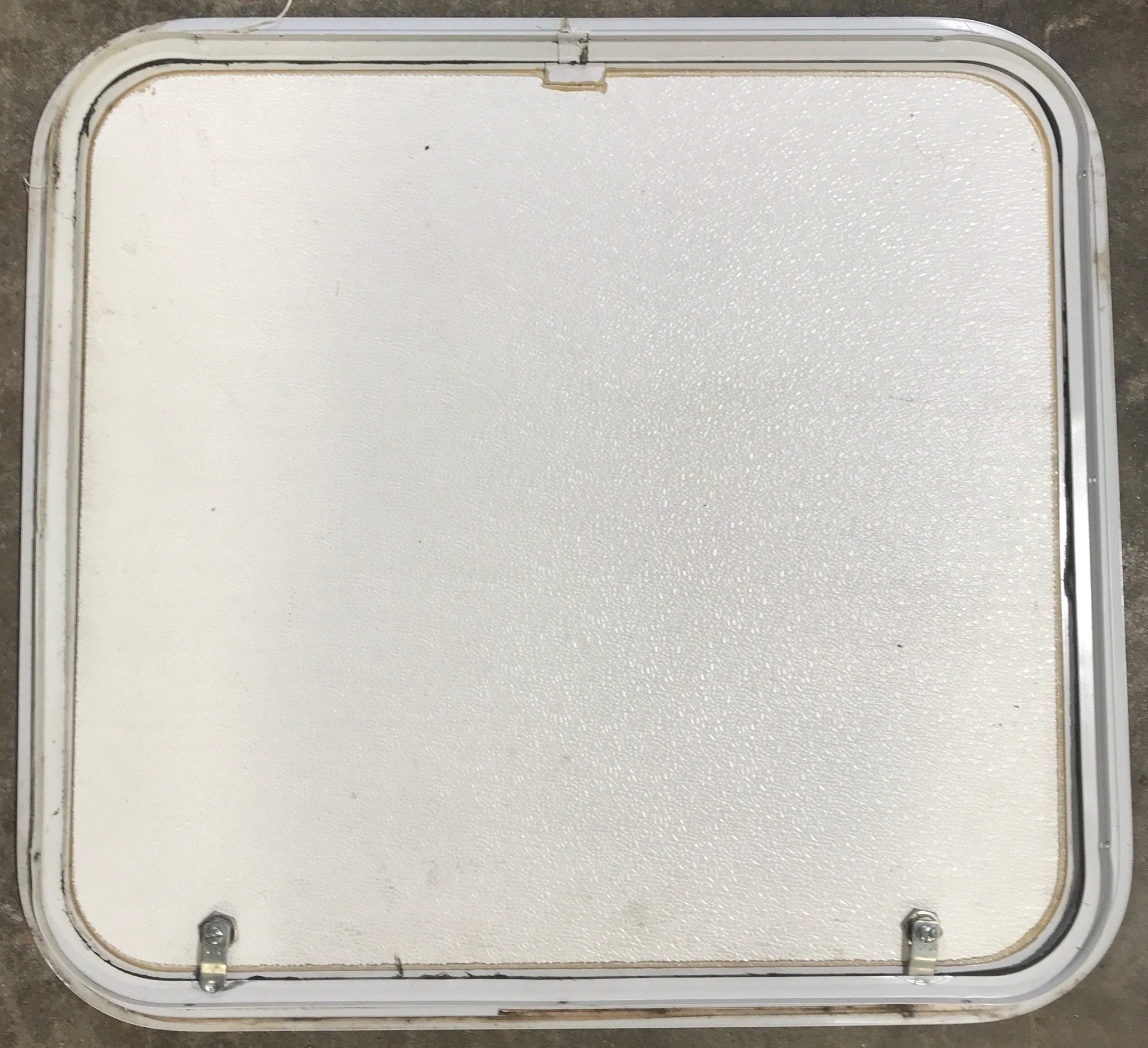 Used Radius Cornered Cargo Door 25 3/4" W x 23 3/4" H x 1" D - Young Farts RV Parts