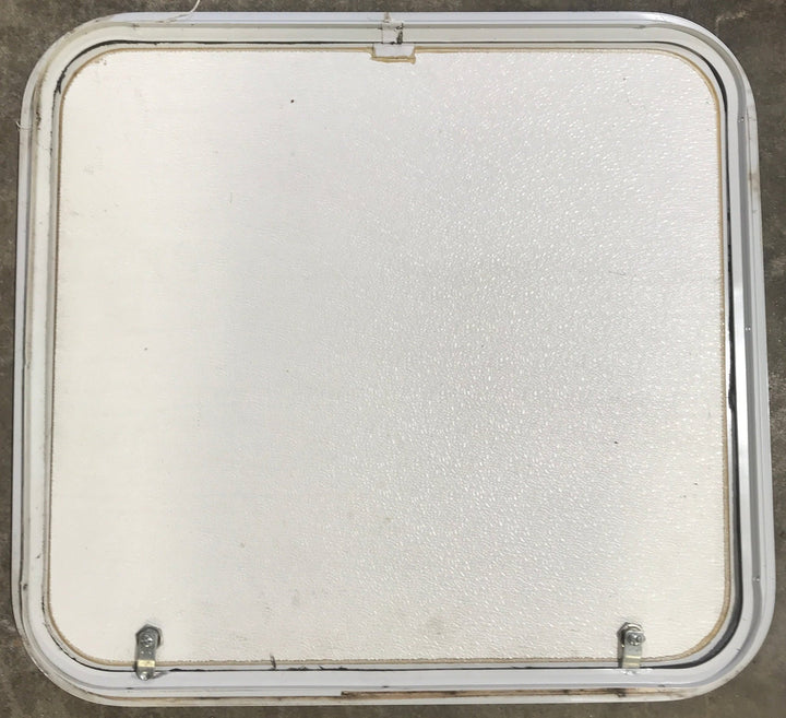 Used Radius Cornered Cargo Door 25 3/4" W x 23 3/4" H x 1" D - Young Farts RV Parts
