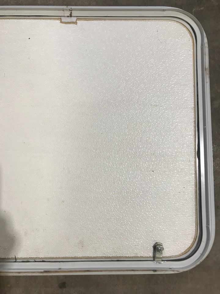 Used Radius Cornered Cargo Door 25 3/4" W x 23 3/4" H x 1" D - Young Farts RV Parts