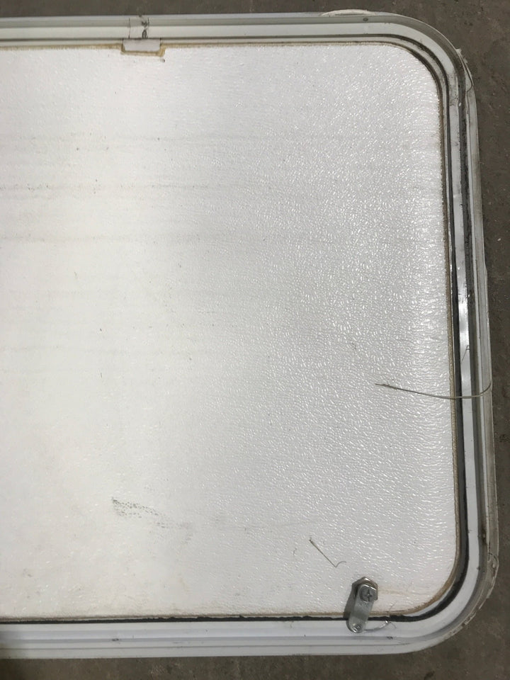 Used Radius Cornered Cargo Door 25 3/4" W x 23 3/4" H x 1" D - Young Farts RV Parts