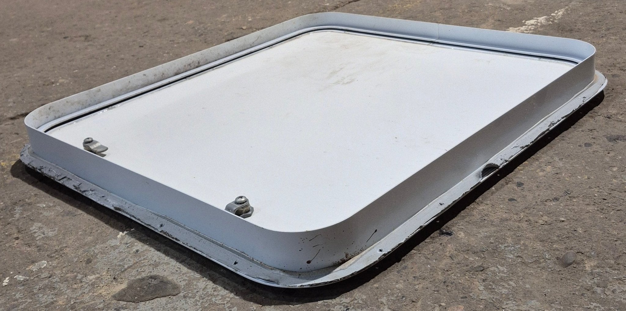 Used Radius Cornered Cargo Door 25 3/4" x 23 7/8" x 1 3/4" - Young Farts RV Parts