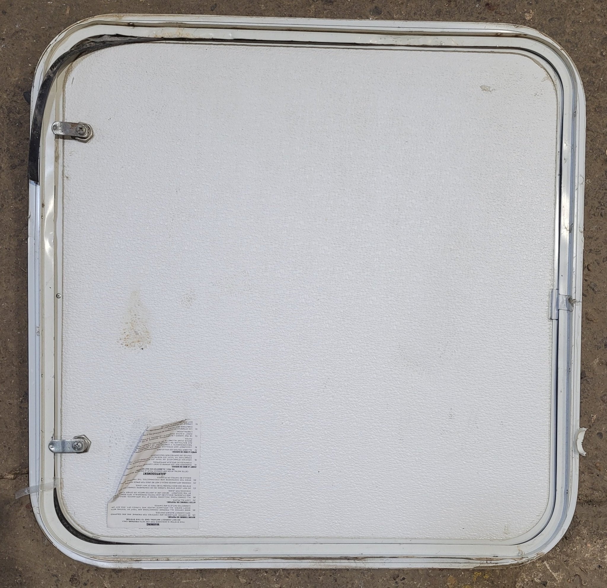 Used Radius Cornered Cargo Door 25 7/8" x 25 7/8" x 1"D&nbsp; - Young Farts RV Parts