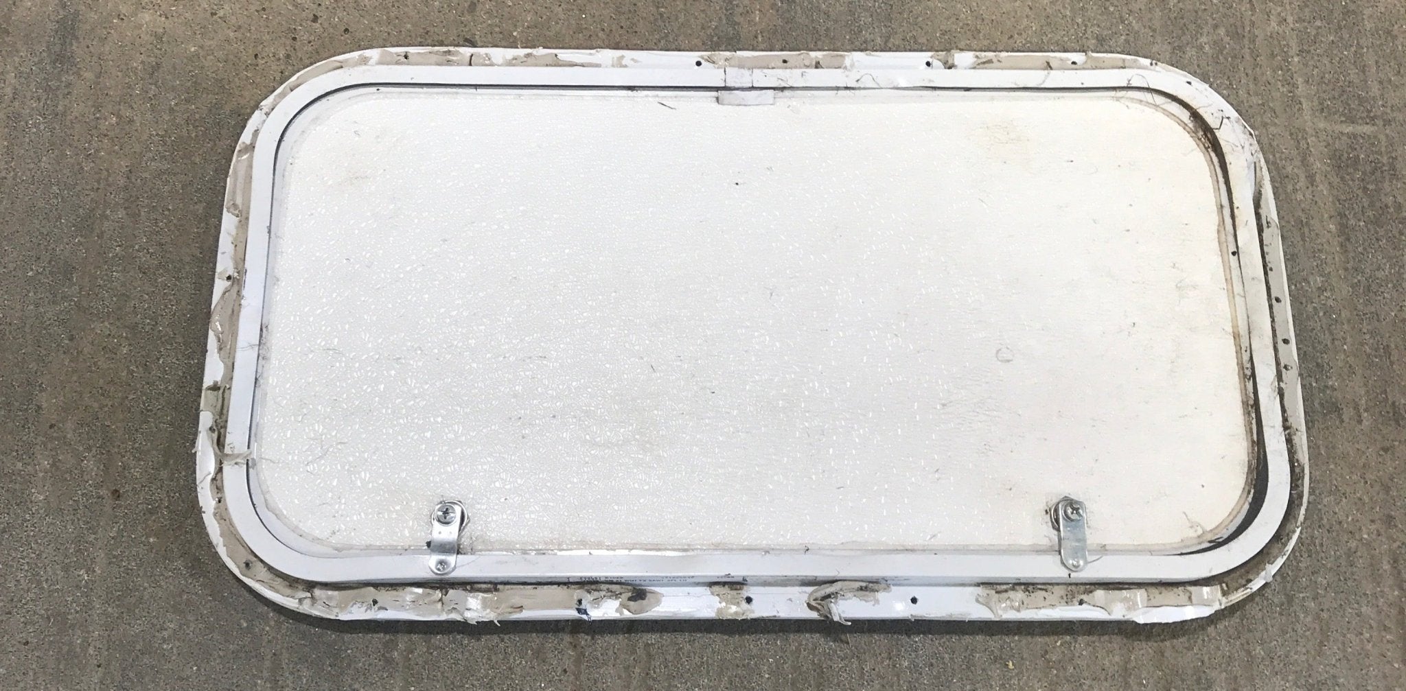 Used Radius Cornered Cargo Door 26 1/4" x 13 1/2" x 3/4"D - Young Farts RV Parts
