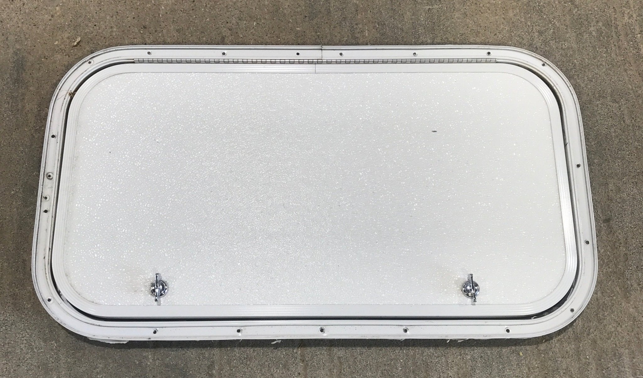 Used Radius Cornered Cargo Door 26 1/4" x 13 1/2" x 3/4"D - Young Farts RV Parts