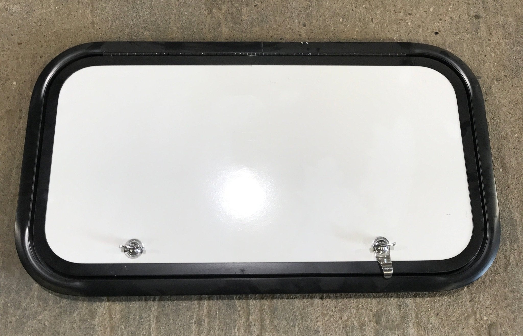 Used Radius Cornered Cargo Door 26 1/8" x 13 3/4" x 1"D - Young Farts RV Parts