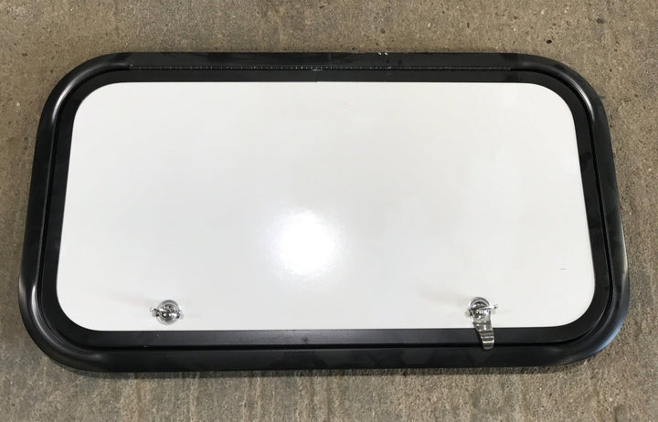 Used Radius Cornered Cargo Door 26 1/8" x 13 3/4" x 1"D - Young Farts RV Parts