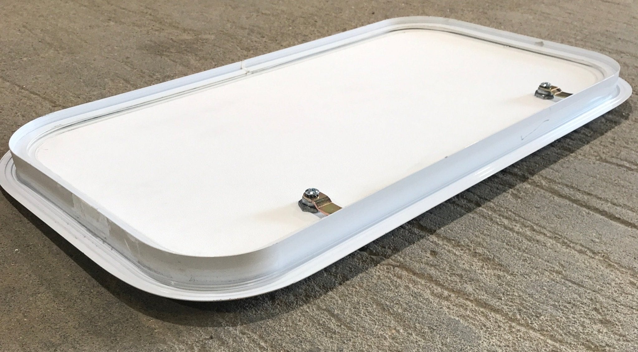 Used Radius Cornered Cargo Door 26" x 13 5/8" x 1"D - Young Farts RV Parts