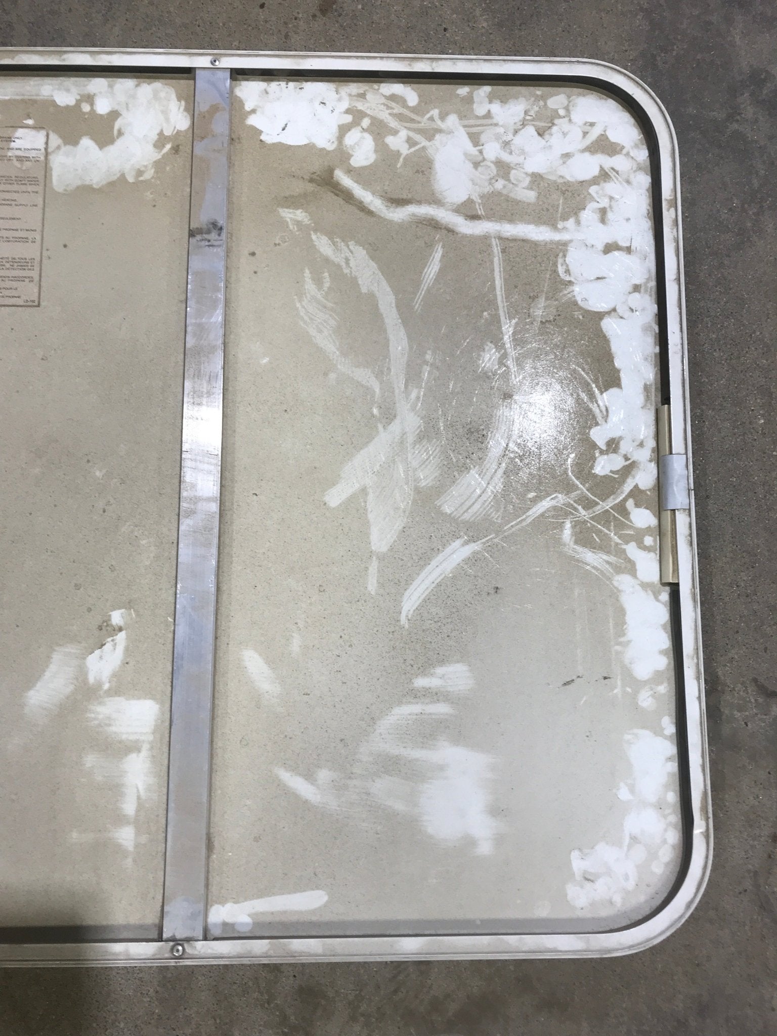 Used Radius Cornered Cargo Door 26" x 24" x 1/2" D - Young Farts RV Parts