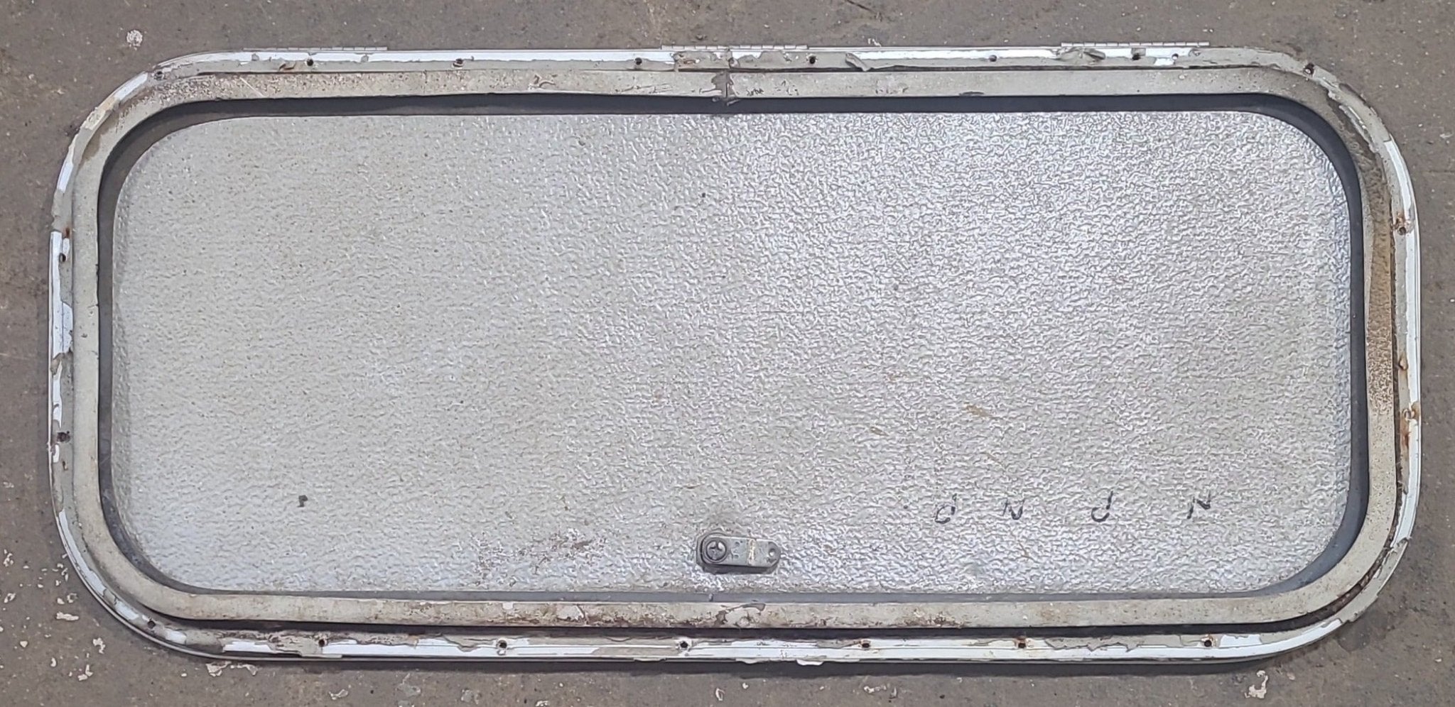 Used Radius Cornered Cargo Door 28 1/2" x 12 1/4" x 5/8" D - Young Farts RV Parts