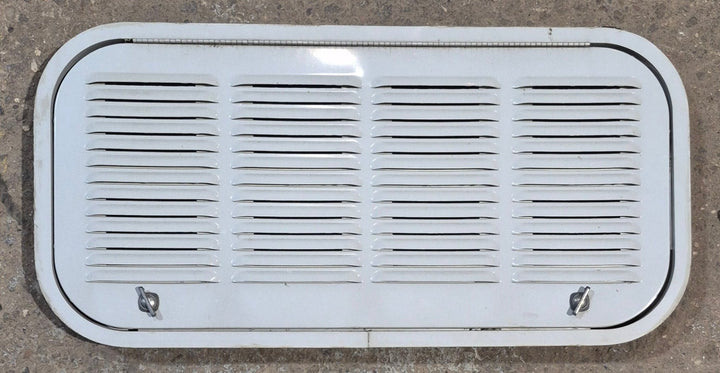 Used Radius Cornered Cargo Door 28 3/4" x 13 1/2" x 1 3/4" - Young Farts RV Parts