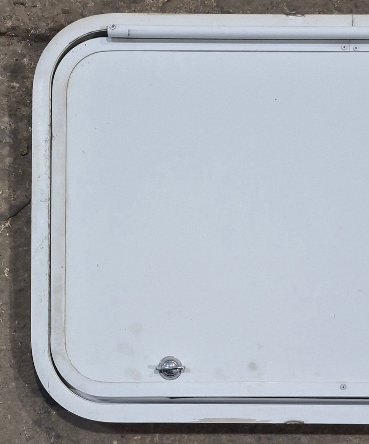 Used Radius Cornered Cargo Door 28 3/4" x 17 7/8" x 1 7/8" D - Young Farts RV Parts