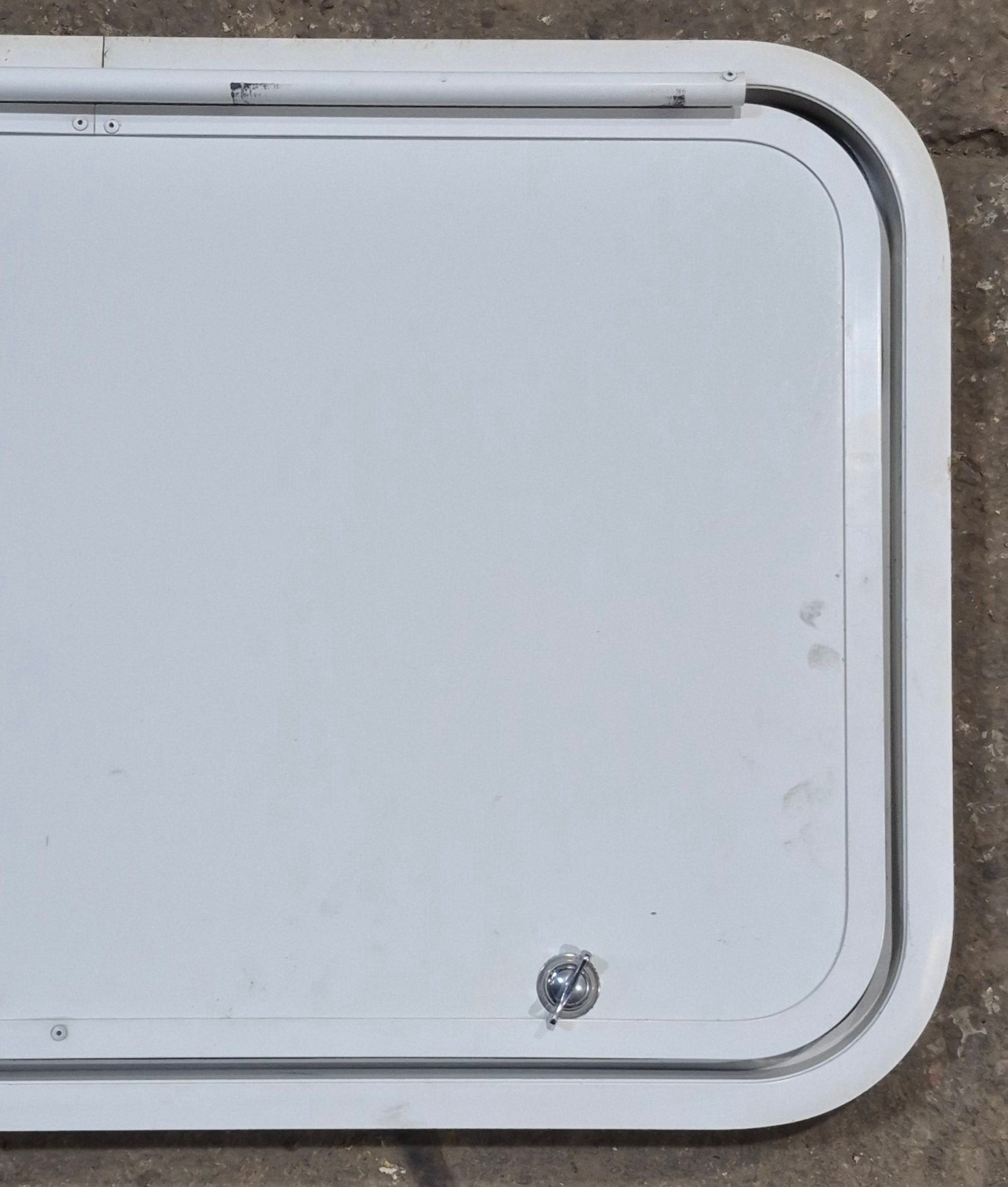 Used Radius Cornered Cargo Door 28 3/4" x 17 7/8" x 1 7/8" D - Young Farts RV Parts