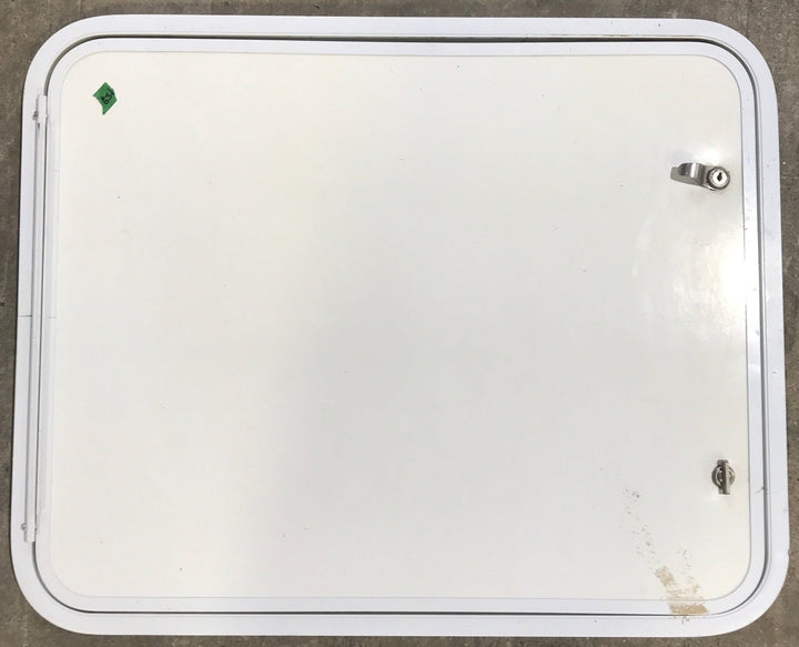 Used Radius Cornered Cargo Door 29 1/2" x 23 7/8" x 3/4" D - Young Farts RV Parts