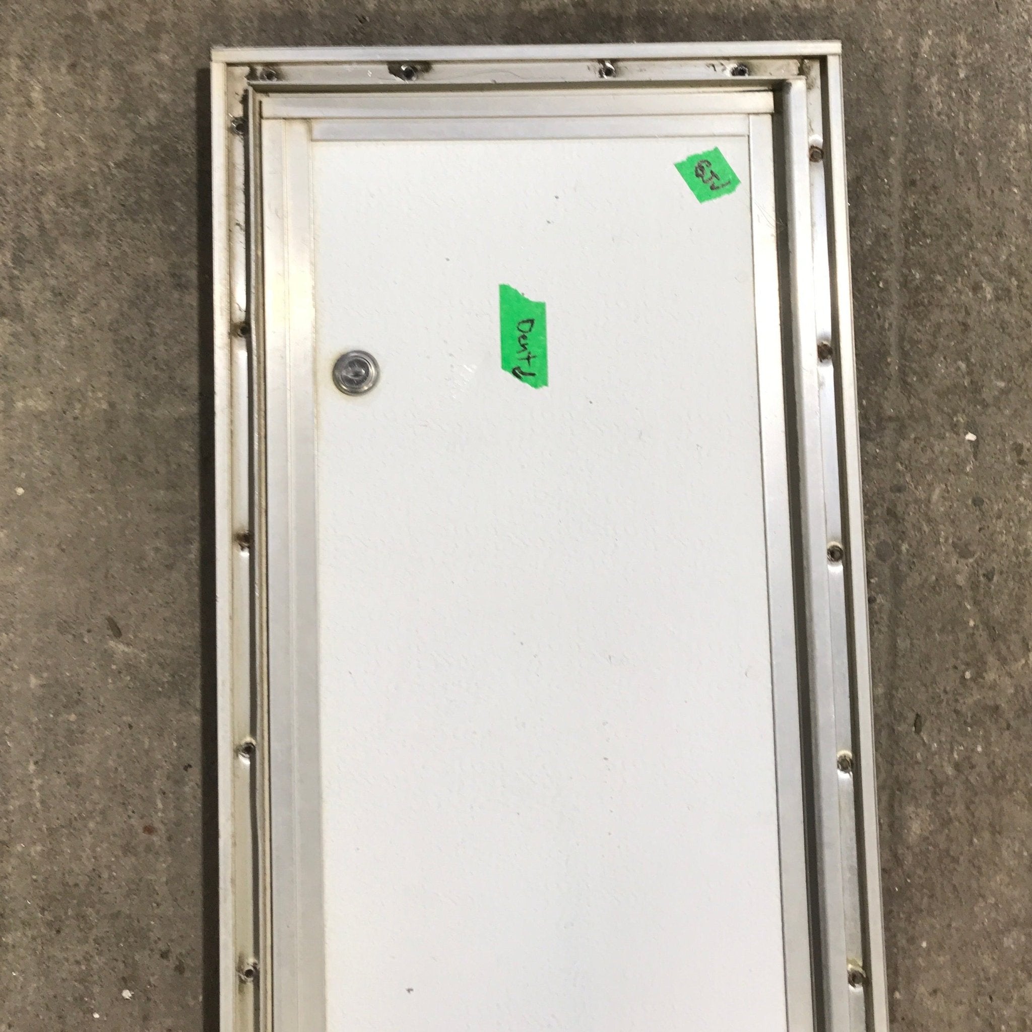 Used Radius Cornered Cargo Door 29 3/4" x 10 1/2" x 1" D - Young Farts RV Parts