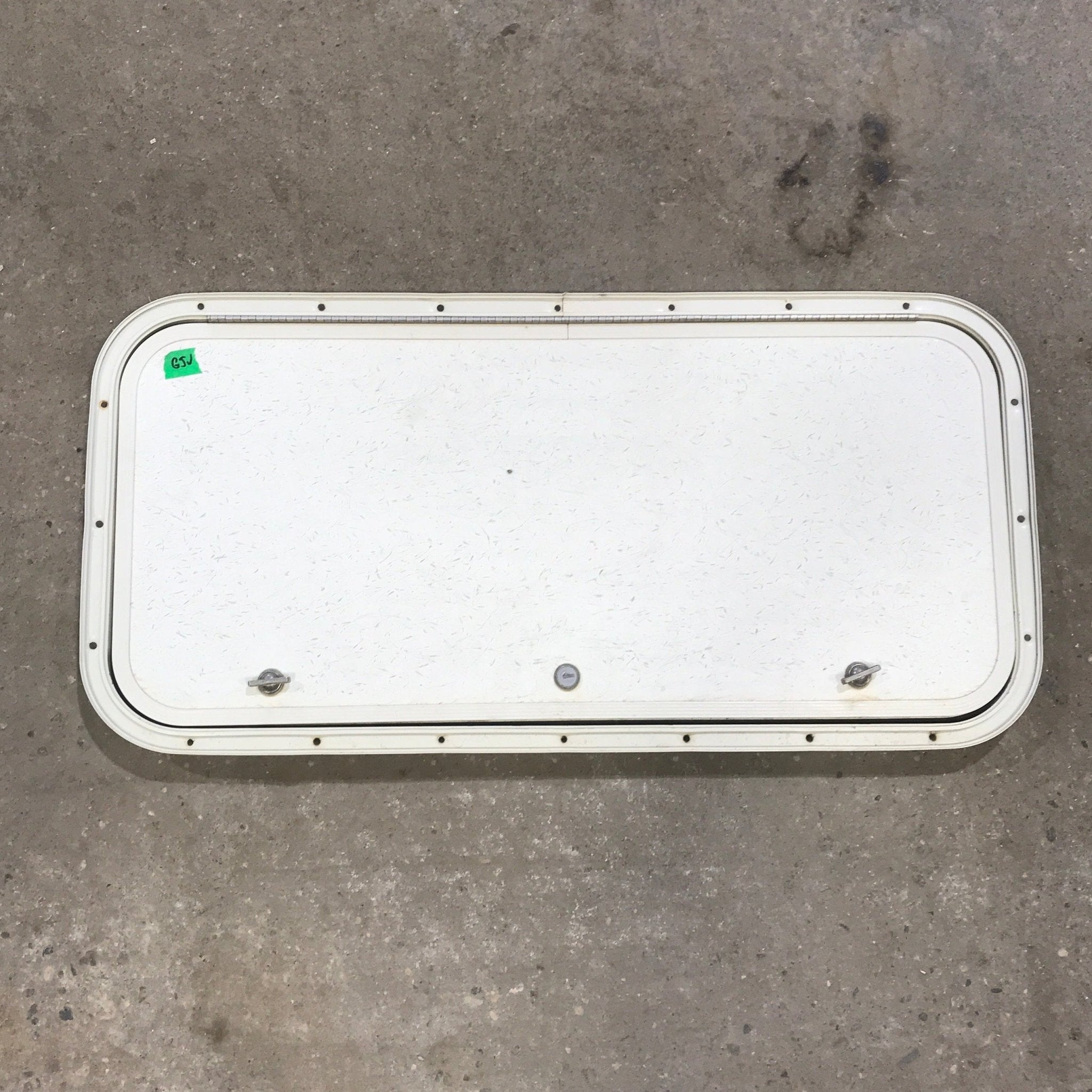 Used Radius Cornered Cargo Door 29 3/4" x 13 3/4" x 3/4" D - Young Farts RV Parts