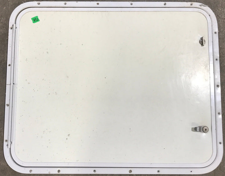 Used Radius Cornered Cargo Door 29 3/4" x 23 3/4" x 3/4" D - Young Farts RV Parts
