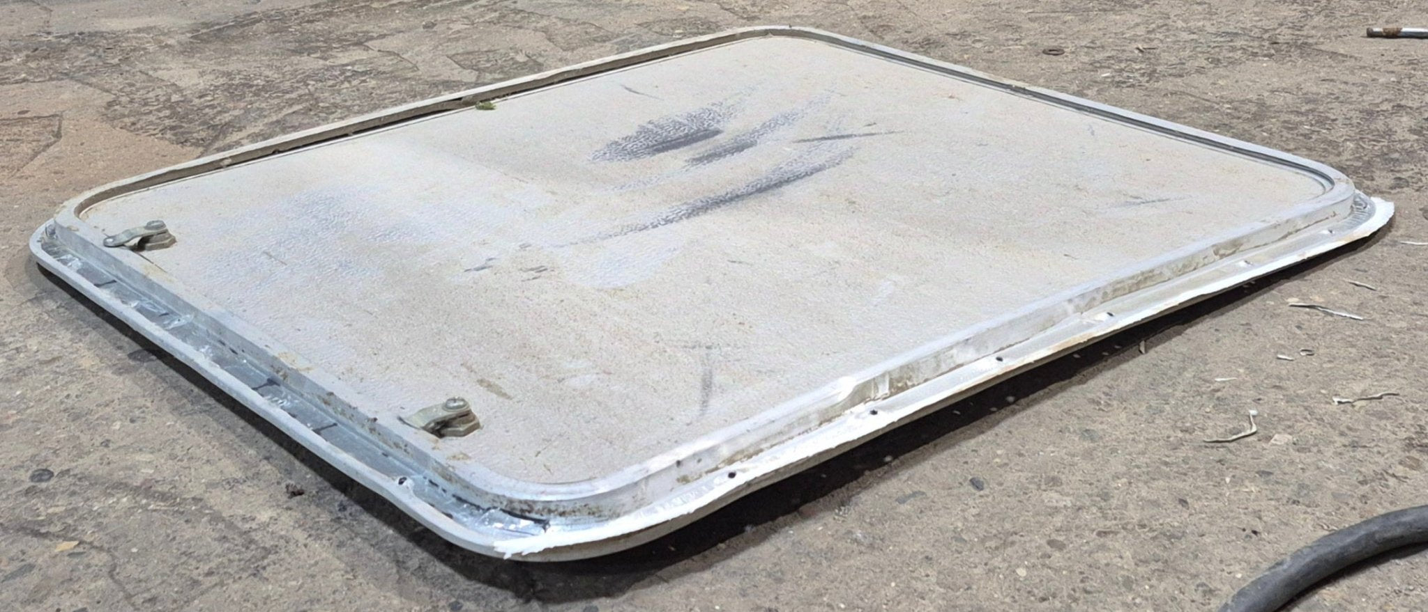 Used Radius Cornered Cargo Door 29 3/4" x 25 7/8" x 1/2" D - Young Farts RV Parts