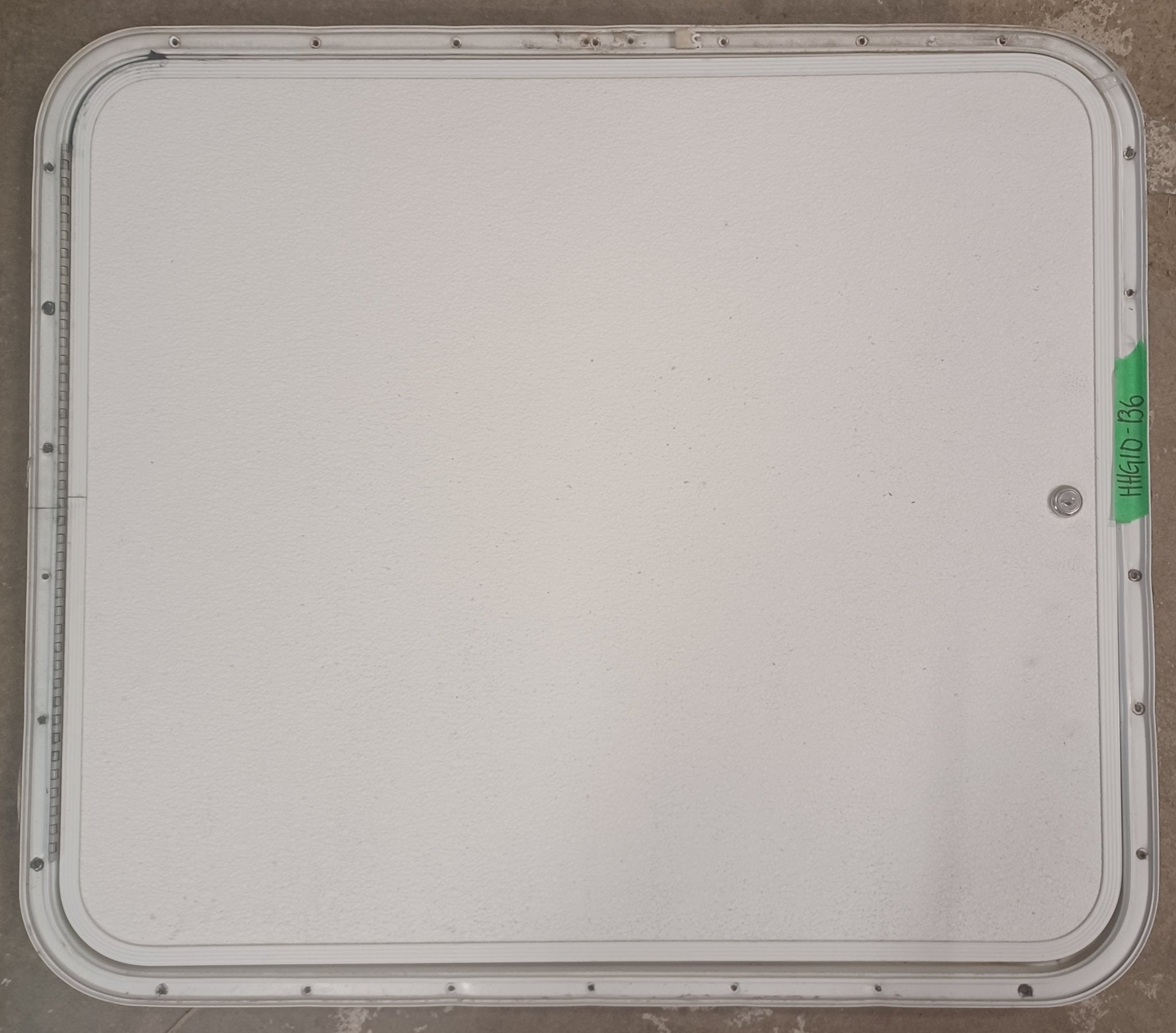 Used Radius Cornered Cargo Door 29 3/4" x 25 7/8" x 5/8" D - Young Farts RV Parts