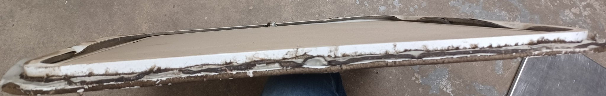 Used Radius Cornered Cargo Door 29 3/4" x 26" x 5/8" D - Young Farts RV Parts