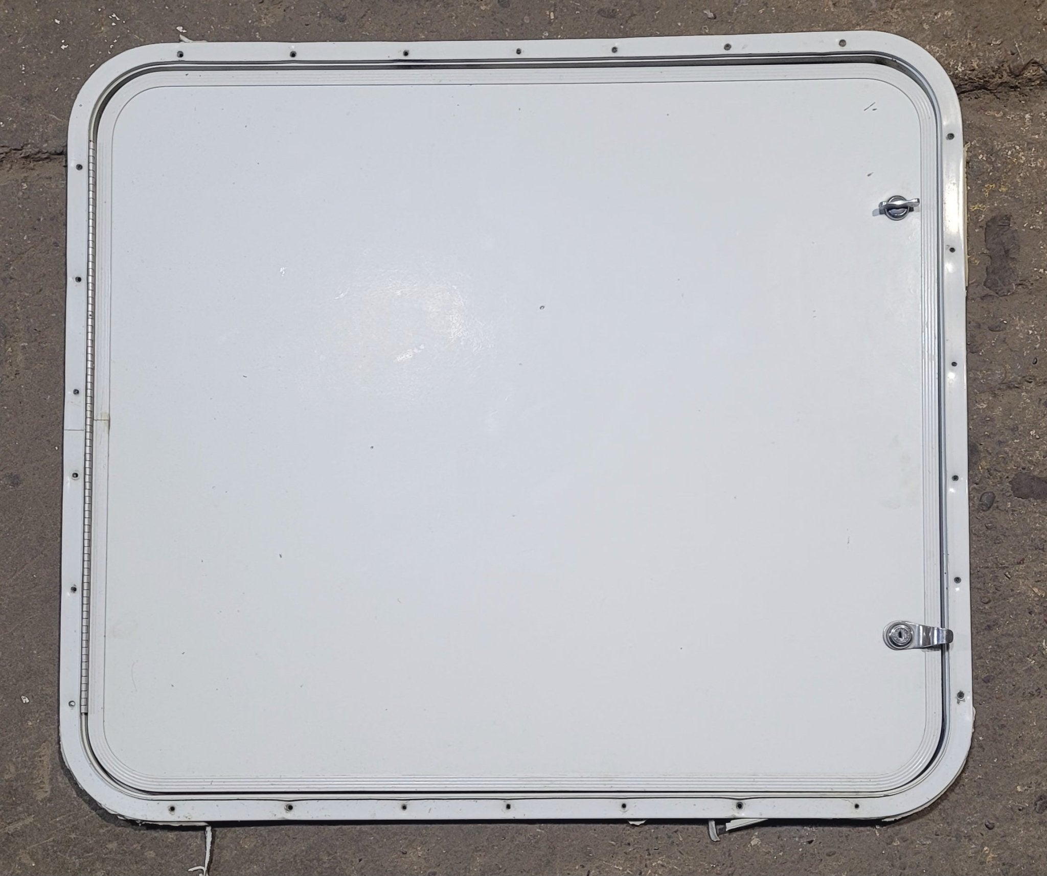 Used Radius Cornered Cargo Door 29 7/8" x 25 7/8" x 1/2"D - Young Farts RV Parts