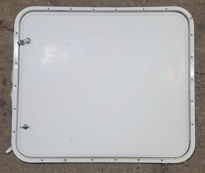 Used Radius Cornered Cargo Door 29 7/8" x 25 7/8" x 1/2"D - Young Farts RV Parts